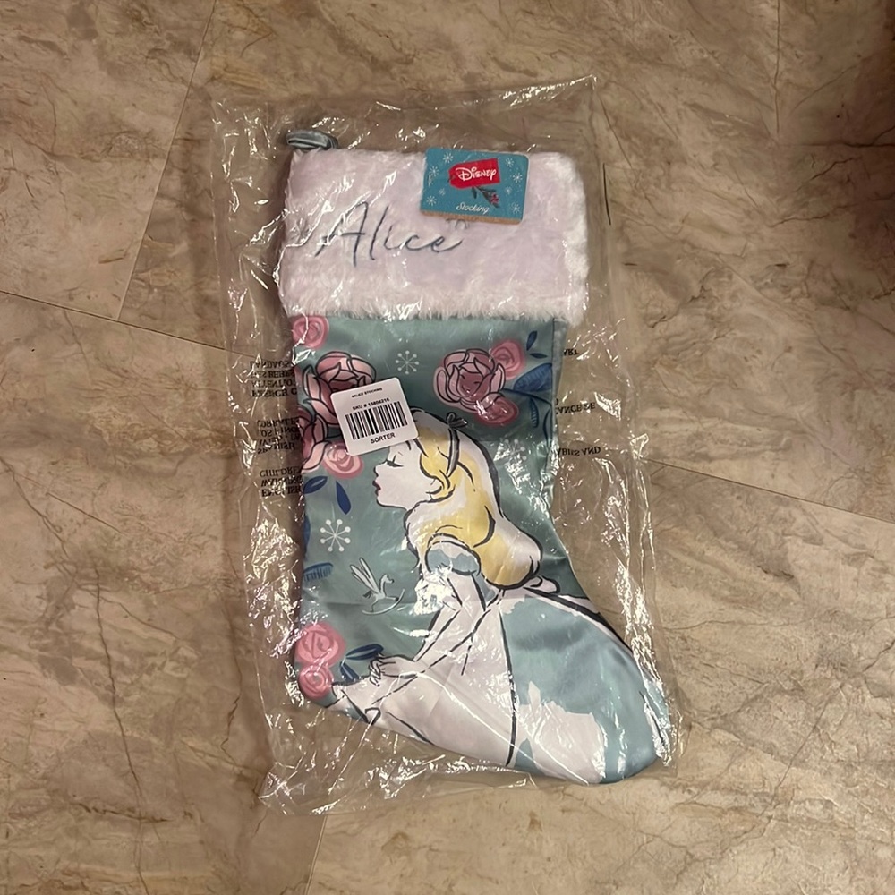 Alice in wonderland stocking